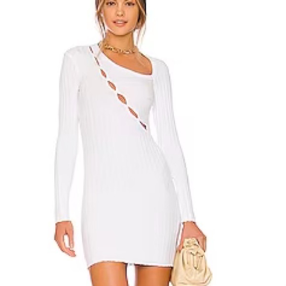 NWT Cotton Citizen Capri Cutout Mini Dress White size small - Picture 1 of 4